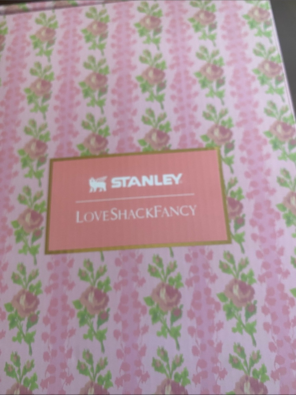 Stanley Pink Floral Quencher Tumbler with Gold Accent - Picture 14 of 14